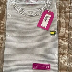 Woman’s Golf crew neck white/Grey MASTERS T